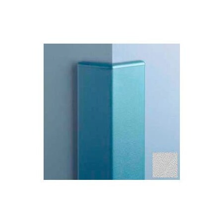 Pawling Surface Mounted Corner Guard135Deg, 3'' Wings, 12'H W/Caps, Silver Gray CG-135-12-210